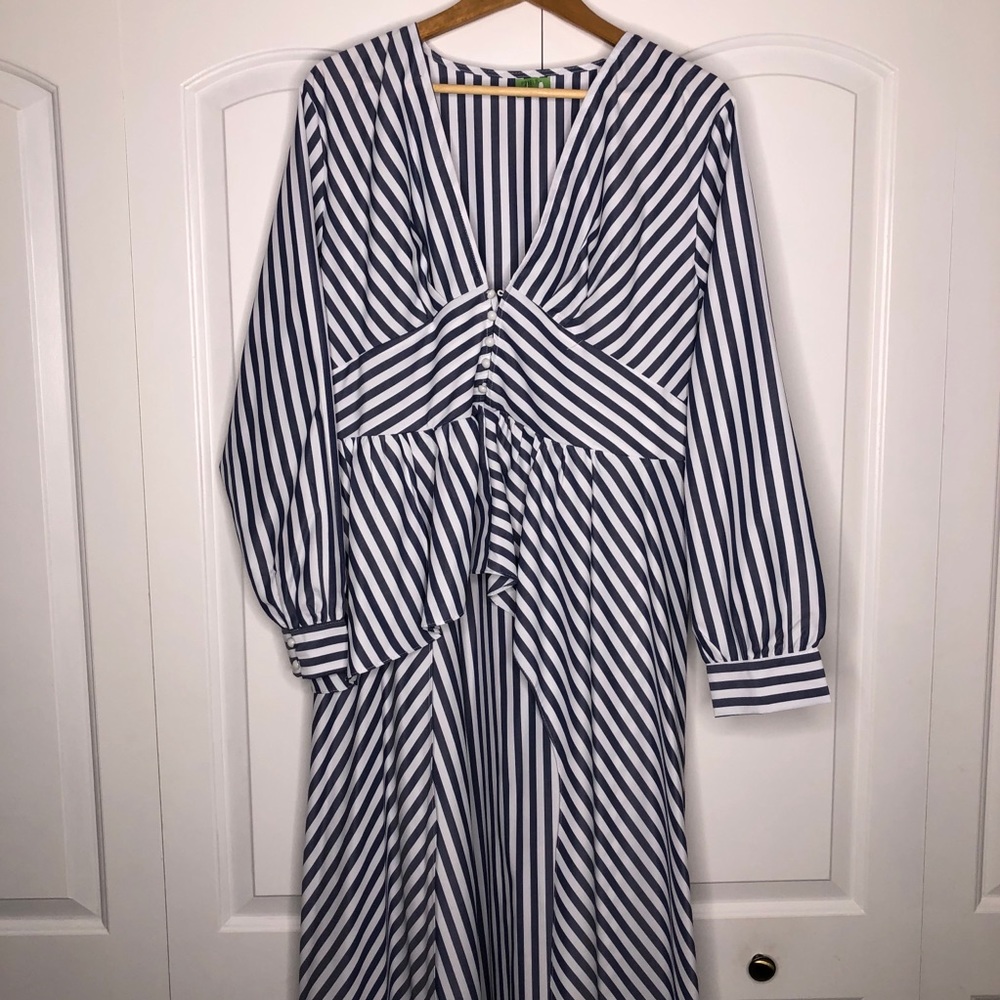 Stripped High-Low Top